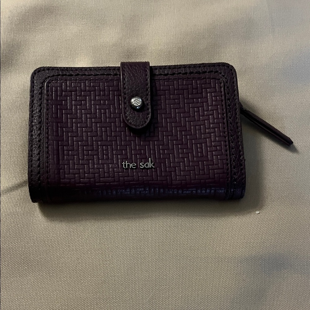 The Sak Dark Purple Woven Wallet